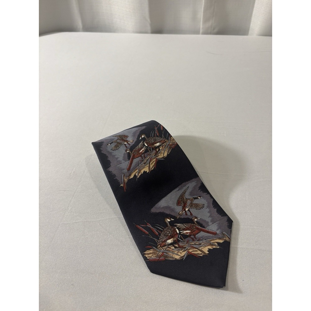 Ducks Unlimited All‎ Silk Necktie Mens One Size Waterfowl Hunting Made in USA